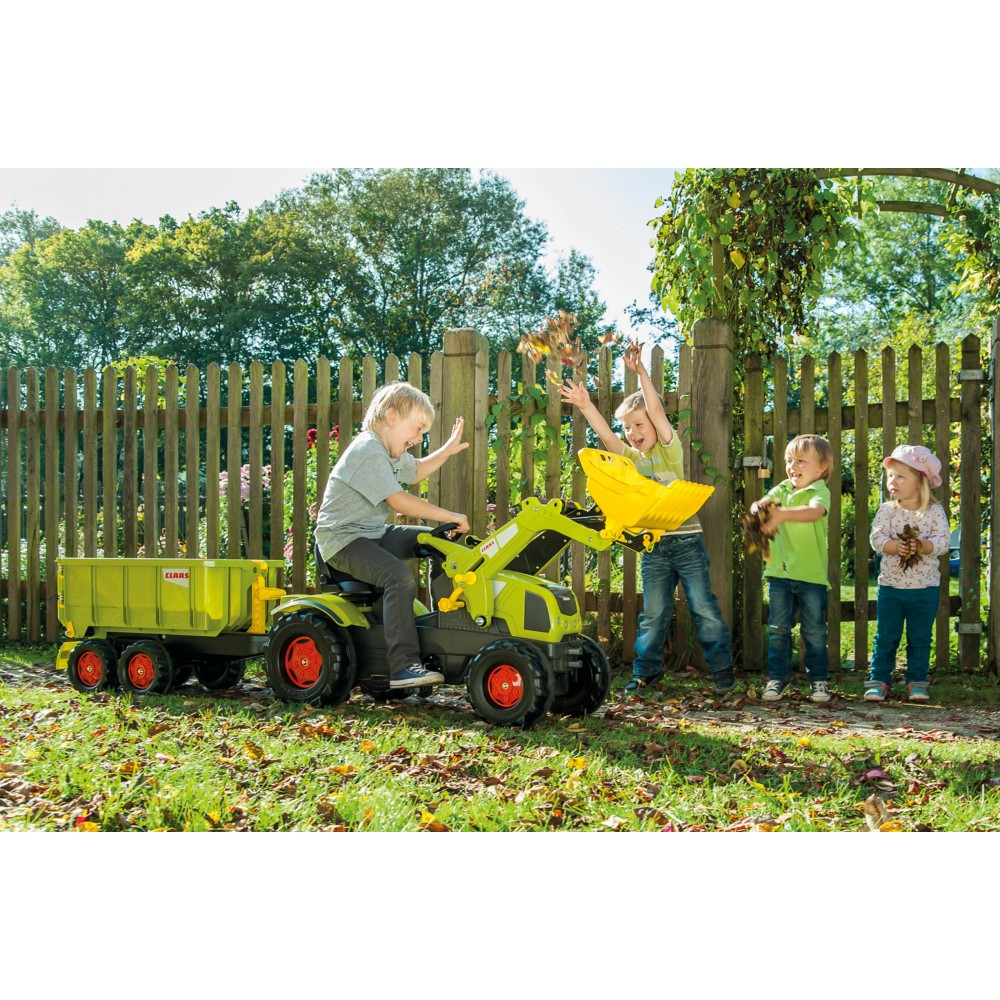 Детский педальный трактор Rolly Toys Farmtrac Axos CLAAS 611041 340 с ковшом от 3 лет — фото 3
