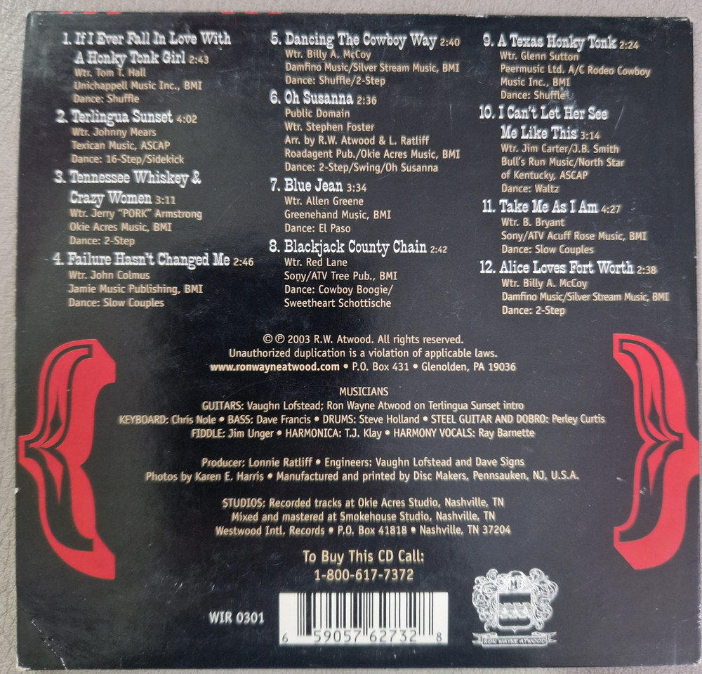 CD: Ron Wayene Atwood — «Oh Susanna» (2003)