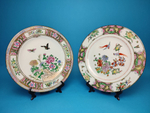 Пара декоративных тарелок в китайском стиле