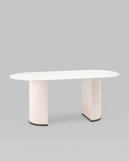 Стол обеденный Boston 180х90 белый керамика