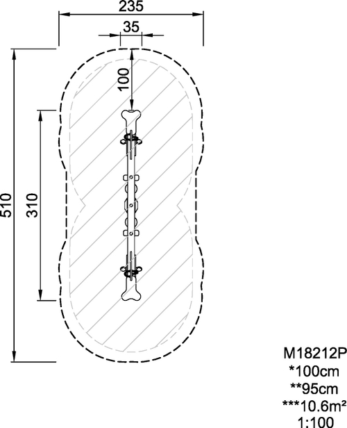 Горизонтальные качели Лошадка