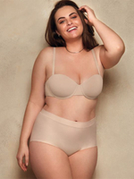 Трусики-слипы с завышенной линией талии Sweet Contour (Размер: M) (Цвет: какао)