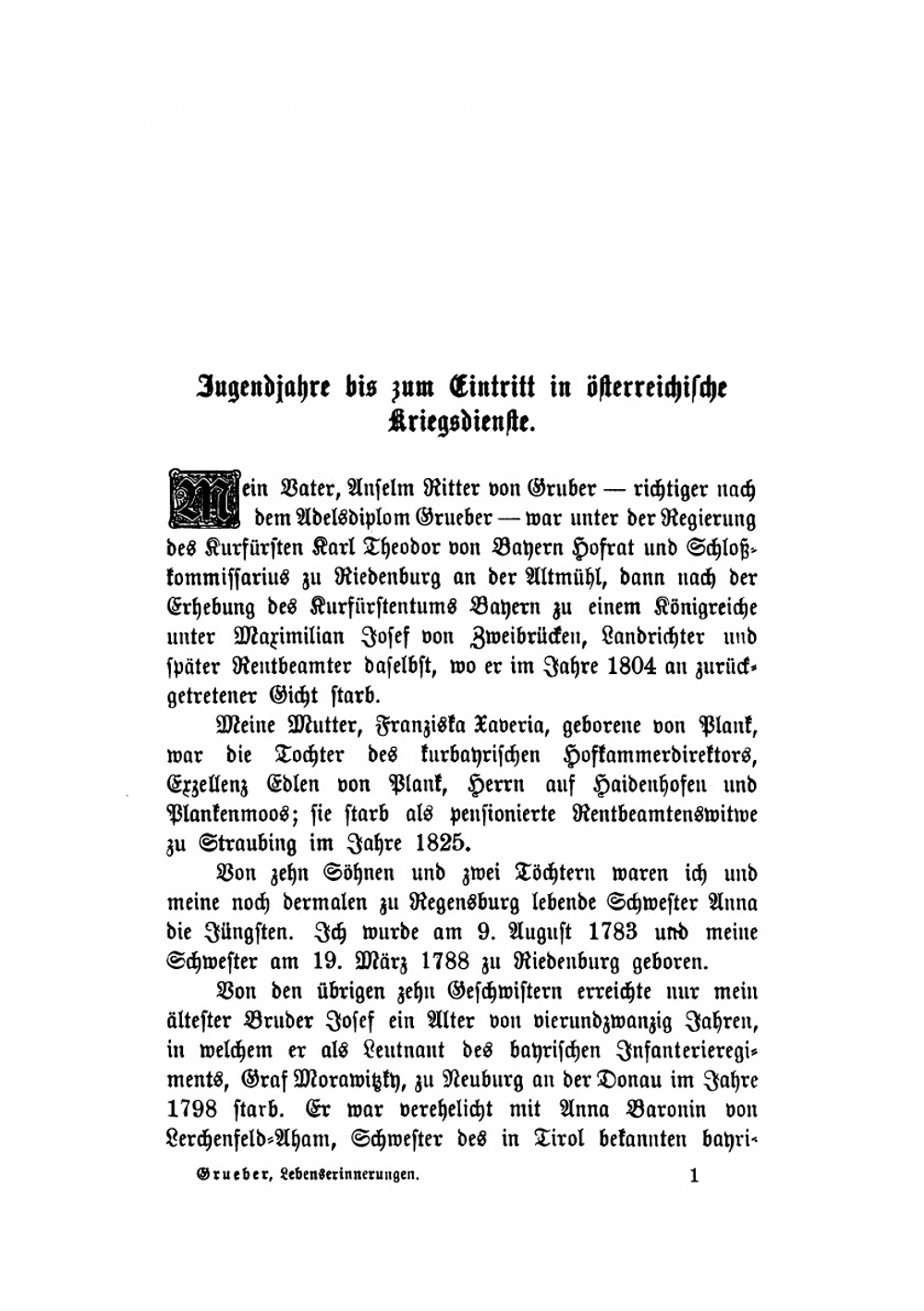 Lebenserinnerungen Eines Reiteroffiziers Vor Hundert Jahren | K.J. Grueber