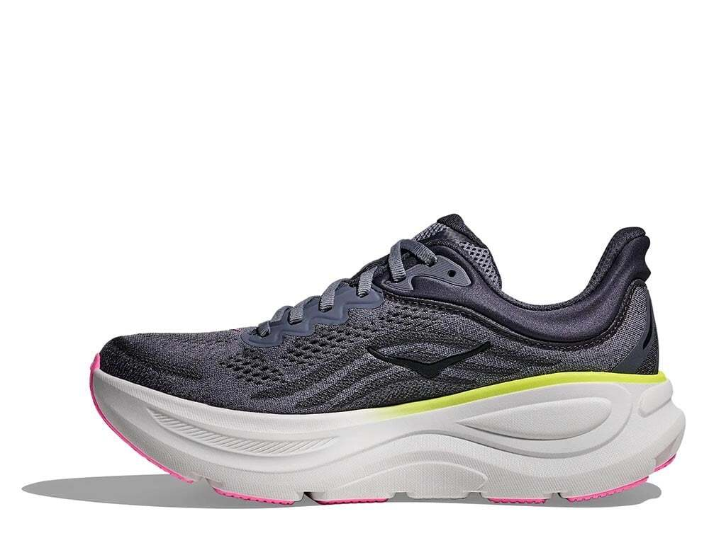 Кроссовки для бега женские Hoka Bondi 9 W Серо-Лайм