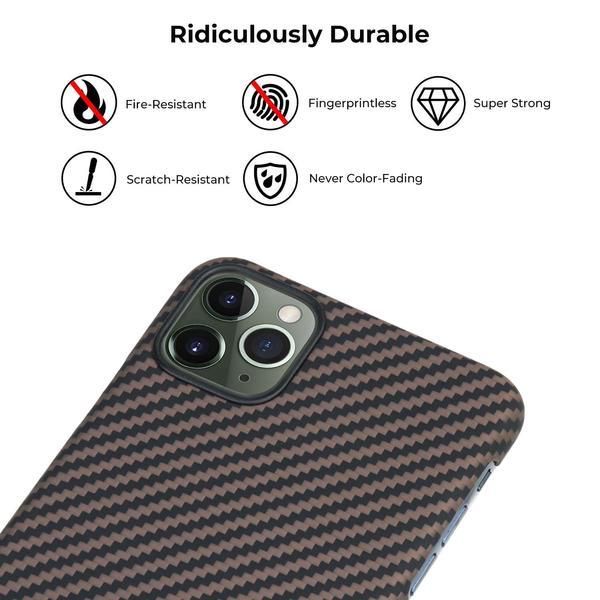 Чехол Pitaka MagEZ Case для Apple iPhone 11 Pro Max (Black/Rose Gold Twill)