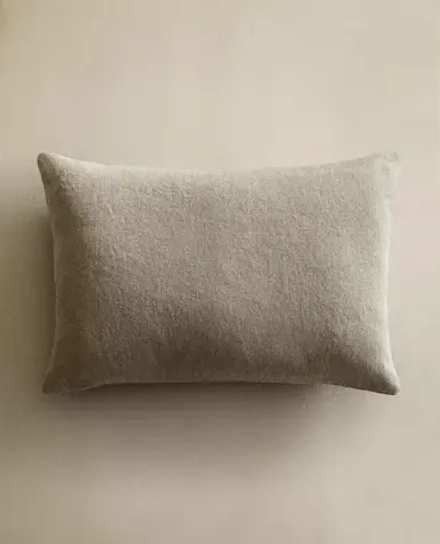 ZARA HOME ЛЬНЯНАЯ НАВОЛОЧКА ДЛЯ ДЕКОРАТИВНОЙ ПОДУШКИ, СВЕТЛО-БЕЖЕВЫЙ