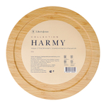 Чаша стеклянная с бамбуковой крышкой harmy, 3,5 л