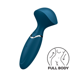Вибромассажер Satisfyer Mini Wand-er, синий