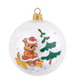 Элита НФШ-1653/3 Ел.украшение Шар «Собачка» 85 мм