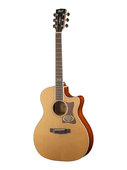 Cort GA5F-BW-NS Grand Regal Series - электро-акустическая гитара, с вырезом, цвет натуральный