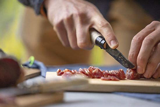 Складной нож Opinel №8, Escapade Azimut , 002443 c клинком из стали Sandvik™ 12С27, рукоять дерево (Бук)