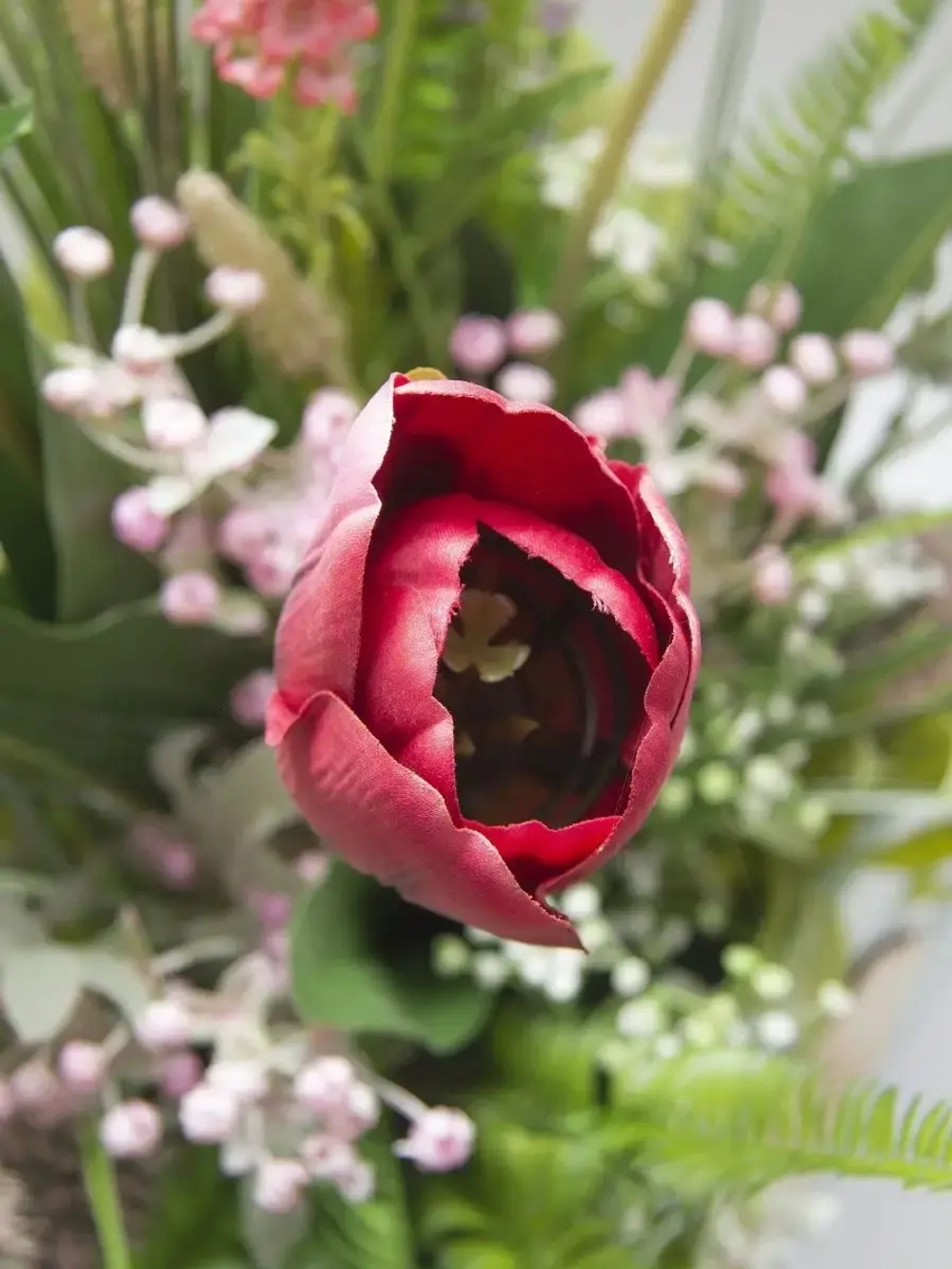 Композиция в ящике "Гортензия"