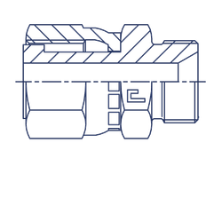 Адаптер AS D18-20 ORFS 1.3/16 - BSP 1