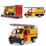 Модель ин. мет. "ГАЗель Next. Аварийная" 15см. свет-звук, дв, в коробка NEXTFIR-15SLEM-YE (Технопарк)