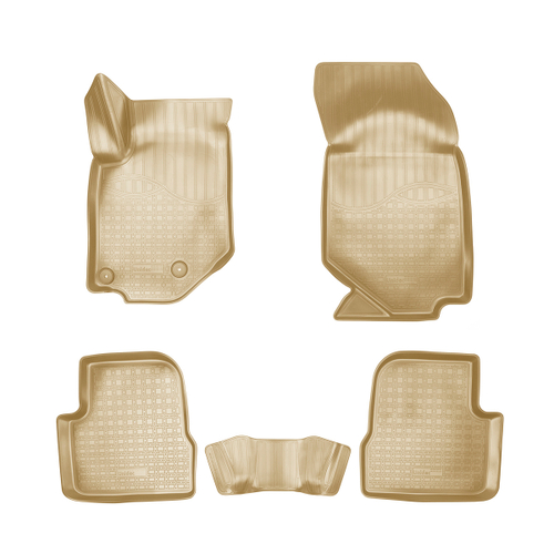 Ковры в салон Norplast/Unidec для Opel Corsa в кузове F (2019-)Полиуретан,Бежевый, арт.NPA11-C63-170-B