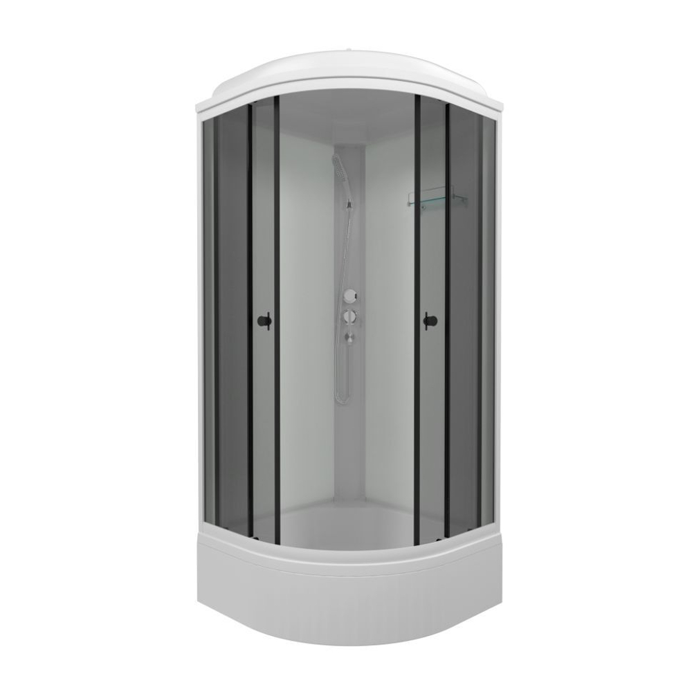 Душевая кабина DIONRIA (90х90) стекло грэй, поддон средний