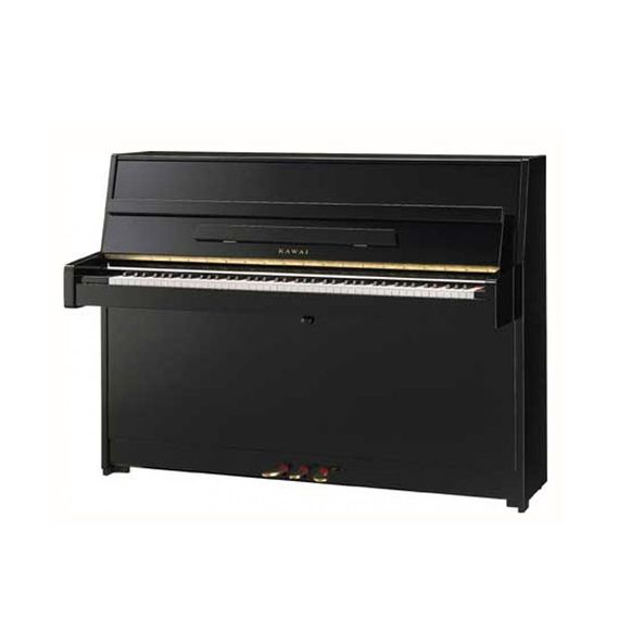 KAWAI K-15E M/PEP - пианино,110х149х59, 193 кг., банкетка (600), черн. полир., мех. Ultra Responsive
