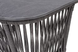 "Лугано" журнальный стол 76х76 H55 см из HPL, цвет "серый гранит"