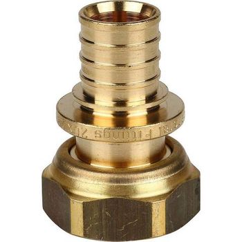 Переходник с накидной гайкой (евроконус) 20xG 3/4" для труб из сшитого полиэтилена аксиальный