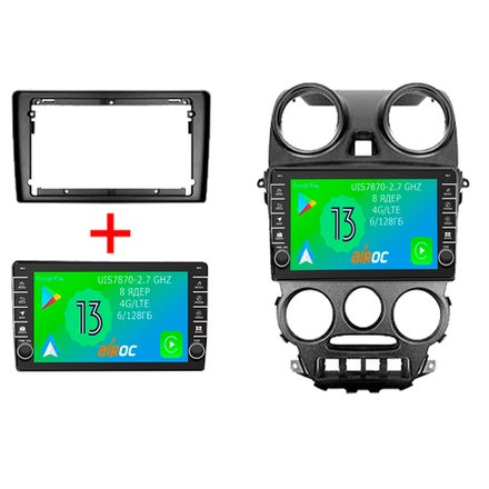 Магнитола для Lada Granta 2011-2018 (взамен ШГУ) - Airoc AB-3006 (кнопки и крутилки), Android 13, TS20, 6/128Гб, SIM-слот, CarPlay