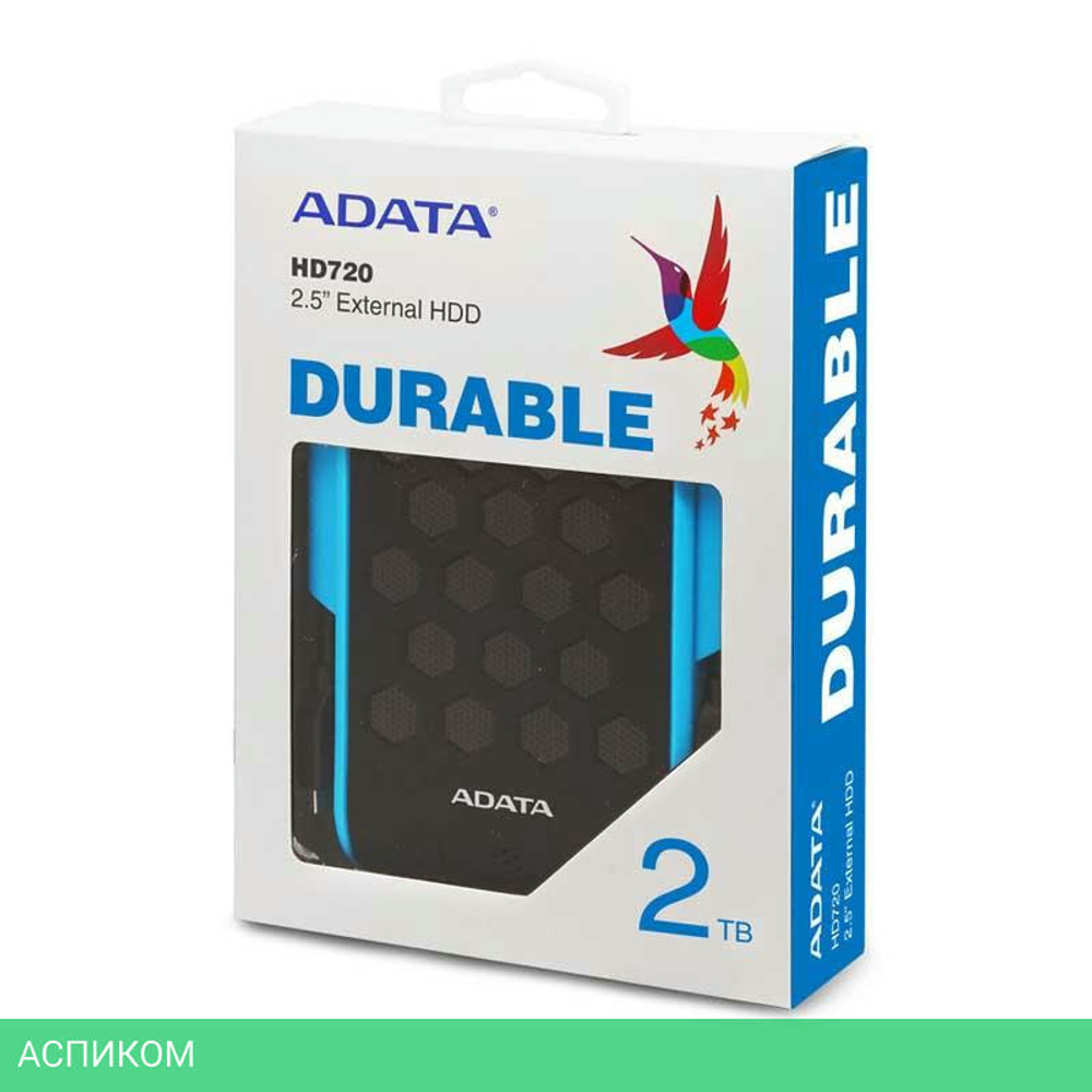 Внешний накопитель A-Data HD720 2TB Black/Blue (AHD720-2TU31-CBL)