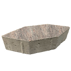 Тротуарная плитка СКОШЕННЫЙ ШЕСТИУГОЛЬНИК - Листопад гладкий Клен