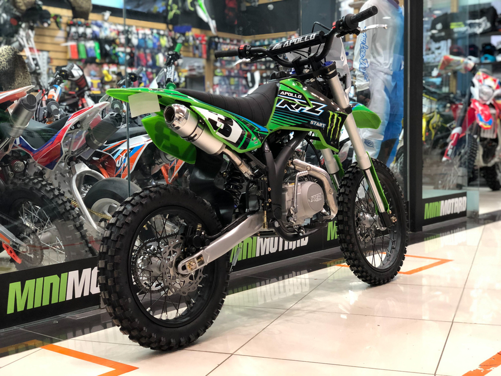 Питбайк Apollo RFZ START 125L 17/14 Зеленый
