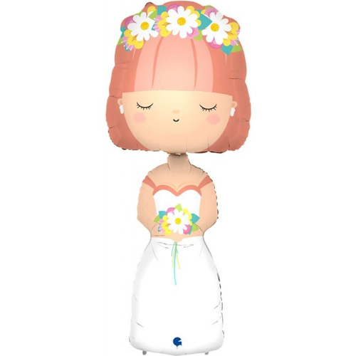 Шар ходячая фигура 132 см Невеста