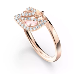 DAZZLING SWAN:RING CZMO/ROS 58