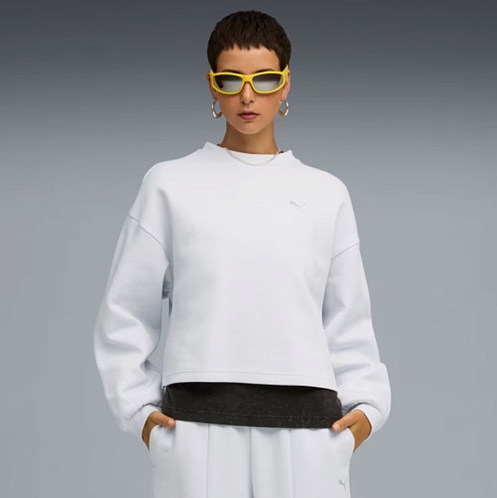 Толстовка женская PUMA WARDROBE ESS Oversized Crew DK