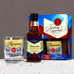 Подарочный набор «Лучшему мужчине»: гель для душа виски 250 мл и стакан для виски, Чистое счастье