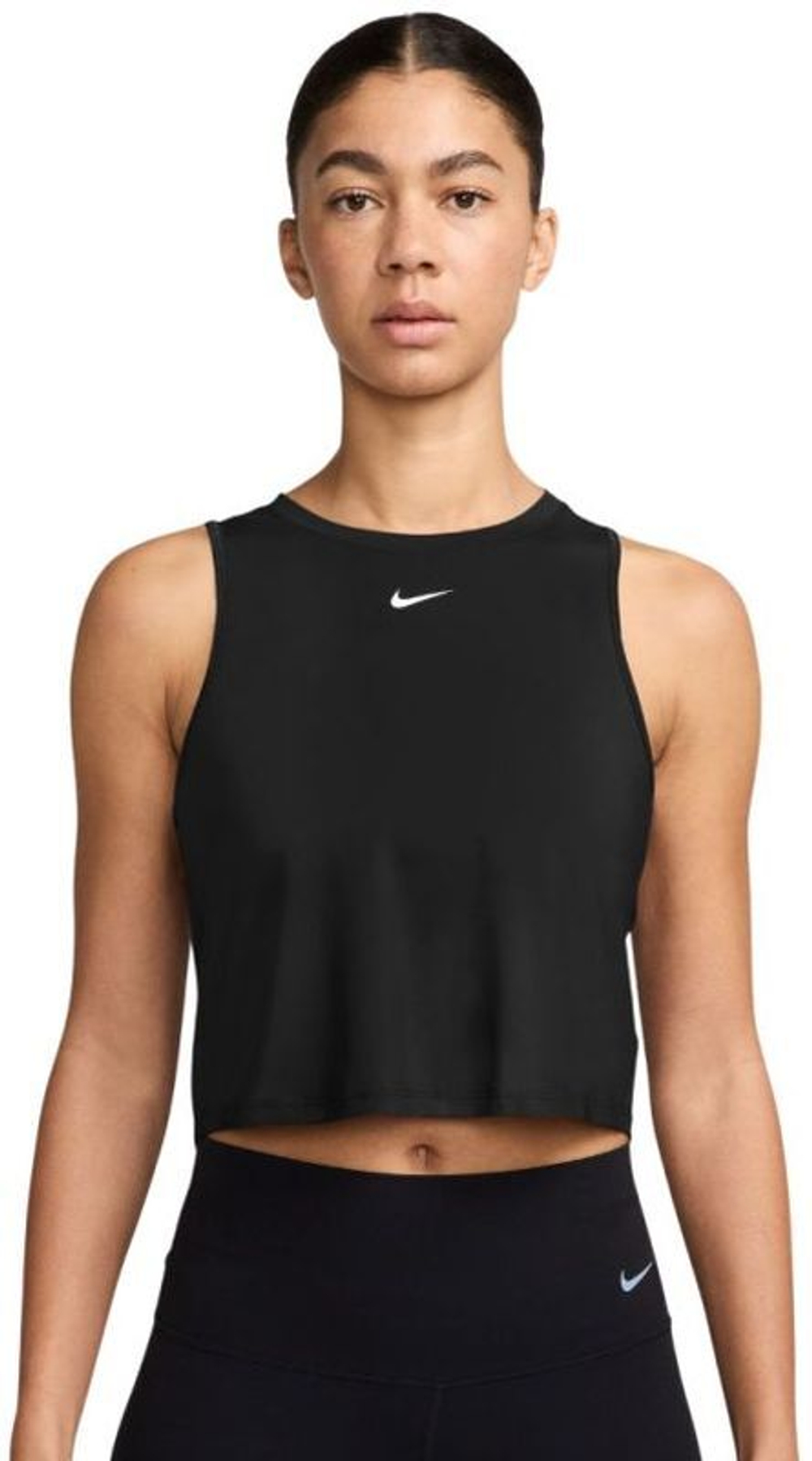 Женский топ теннисный Nike One Classic Dri-Fit Cropped Tank - черный