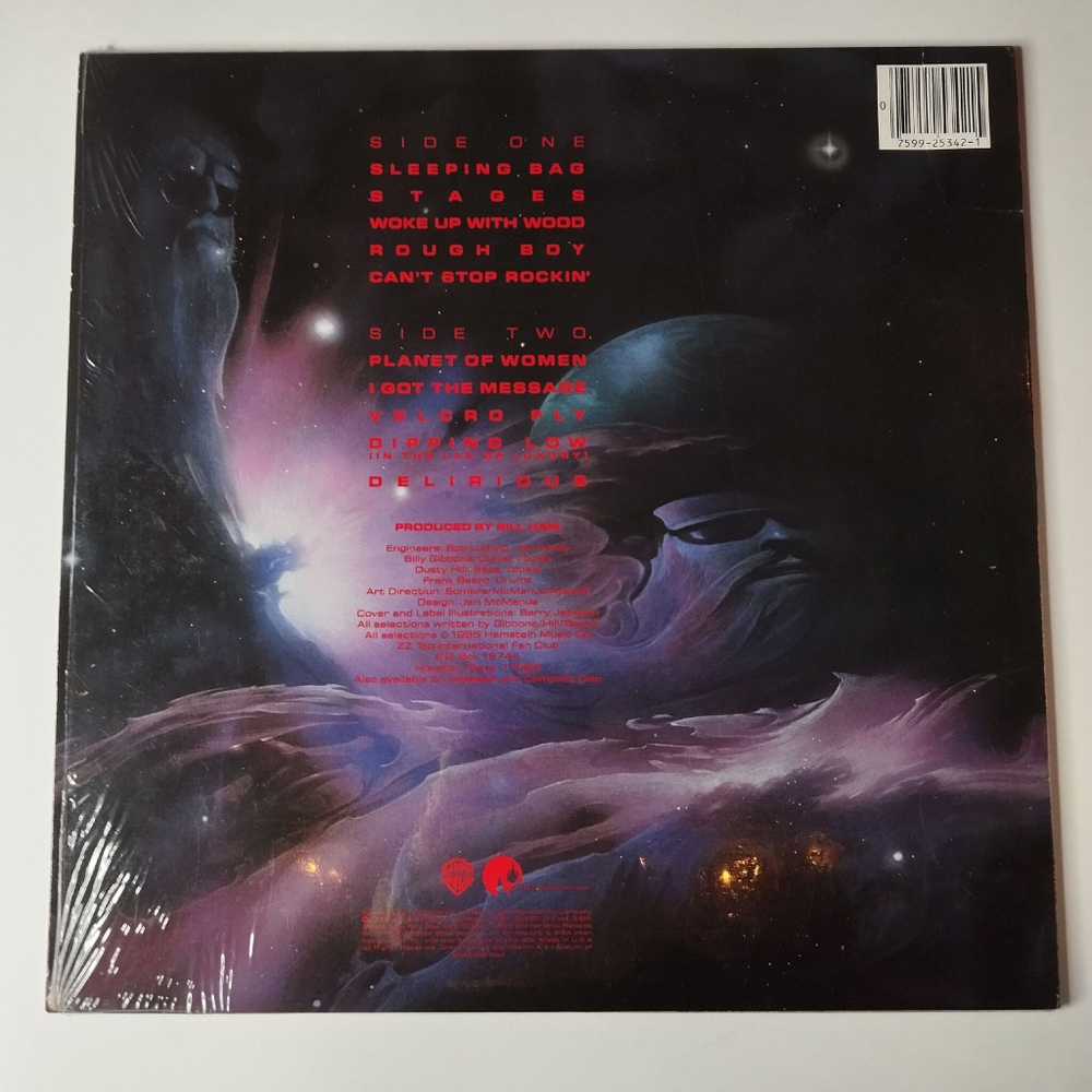 Винтажная виниловая пластинка LP ZZ Top Afterburner (USA 1985) Velcro Fly