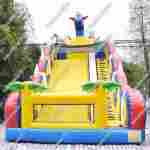 Батут-горка "Дракон синий", 10*5*8 м