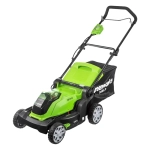 Аккумуляторная газонокосилка Greenworks G40LM41K3 40В (1 x 3 Ач, ЗУ) нож 41 см, 2504707UE