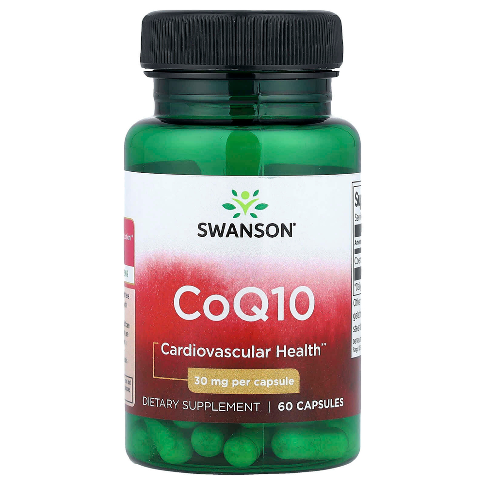 Swanson, коэнзимQ10, 30 мг, 60 капсул