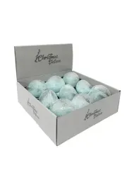 Набор винтажных стеклянных украшений Райское перо 80 мм., голубой, 9 шт., Christmas DeLuxe (13127)