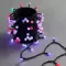 Светодиодная гирлянда шарики Fiesta, 10 м., 100 RGB LED ламп 13 мм , черный ПВХ, LTC (RGB SB100-1-2RGB)