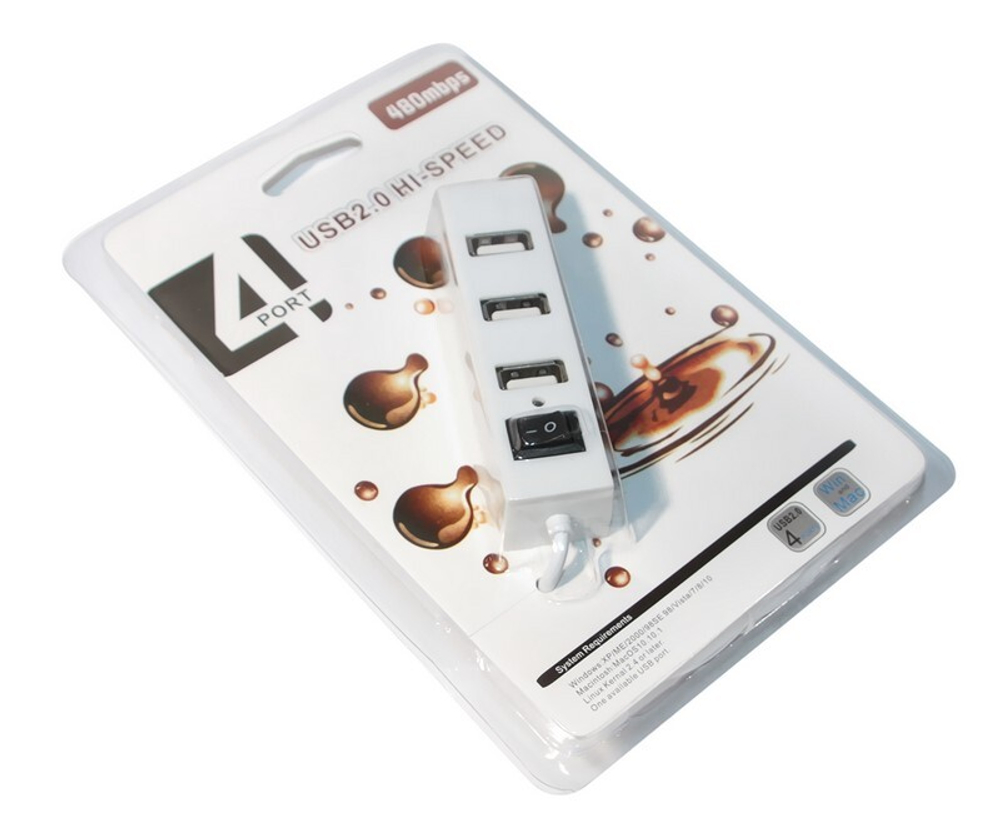 Mega Hub Port 4USB №1 (белый)