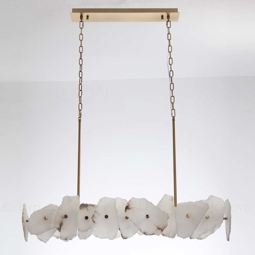 Люстра Cloyd KNOSS-A C1 / шир. 120 см - алебастр - латунь (арт.10755)