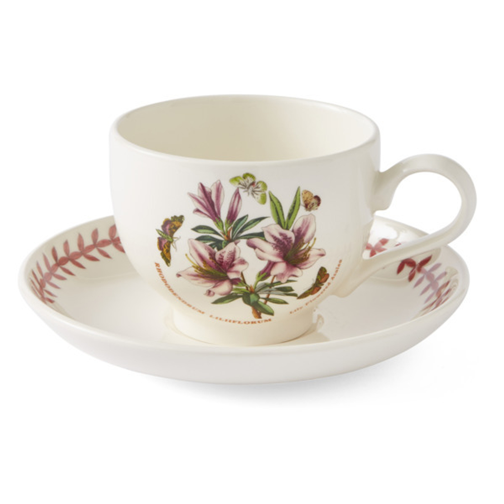 Чашка чайная с блюдцем Portmeirion Ботанический сад Летний луг Лилия 260 мл, фаянс