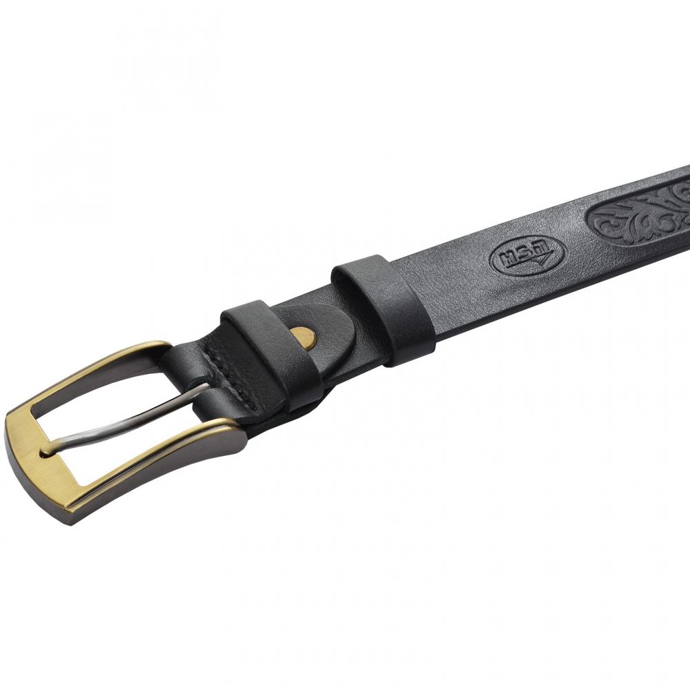 Ремень поясной ХСН, с тиснением (40мм), Черный