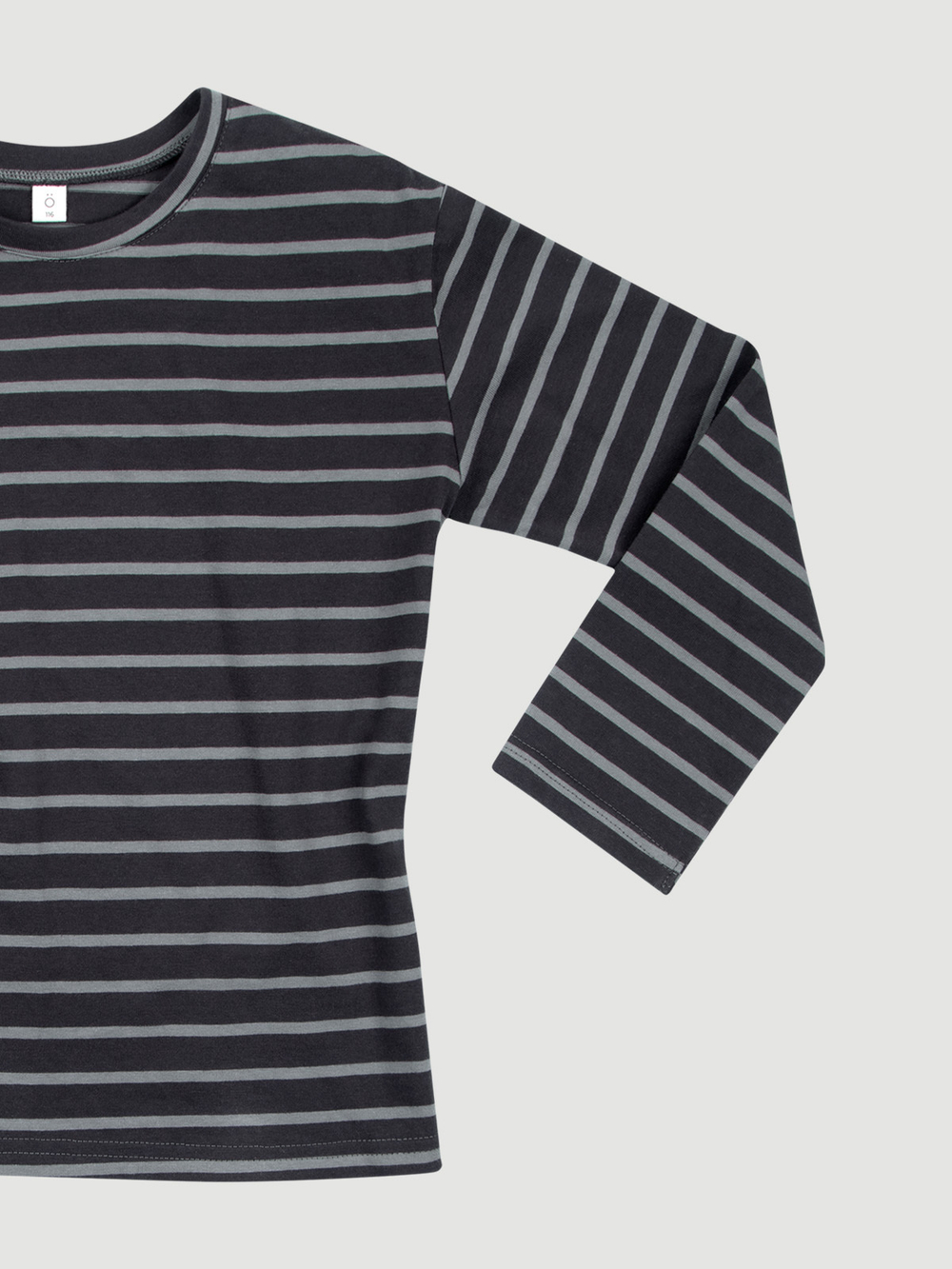 Лонгслив базовый Mjölk Anthracite Stripes