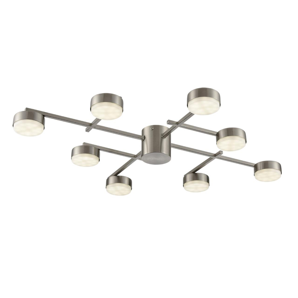 8115/8C COMFI LN26 248 никель, металл Люстра потолочная LED GX53 8*7W 220V DABRA