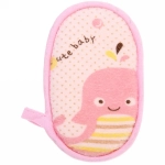 Губка для тела махровая детская «Happy baby - Кит Гарри» , 13*8,5 см (ZIP пакет)