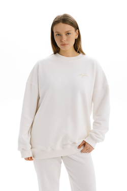 Толстовка Mazzika Unisex удлиненная, цвет молоко