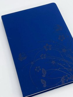 Блокнот 144 л А5 линейка цветы т.синий бархат (8344-2)