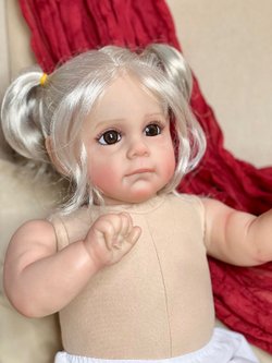 Кукла Реборн мягконабивная 60см без одежды (FA-597W)
