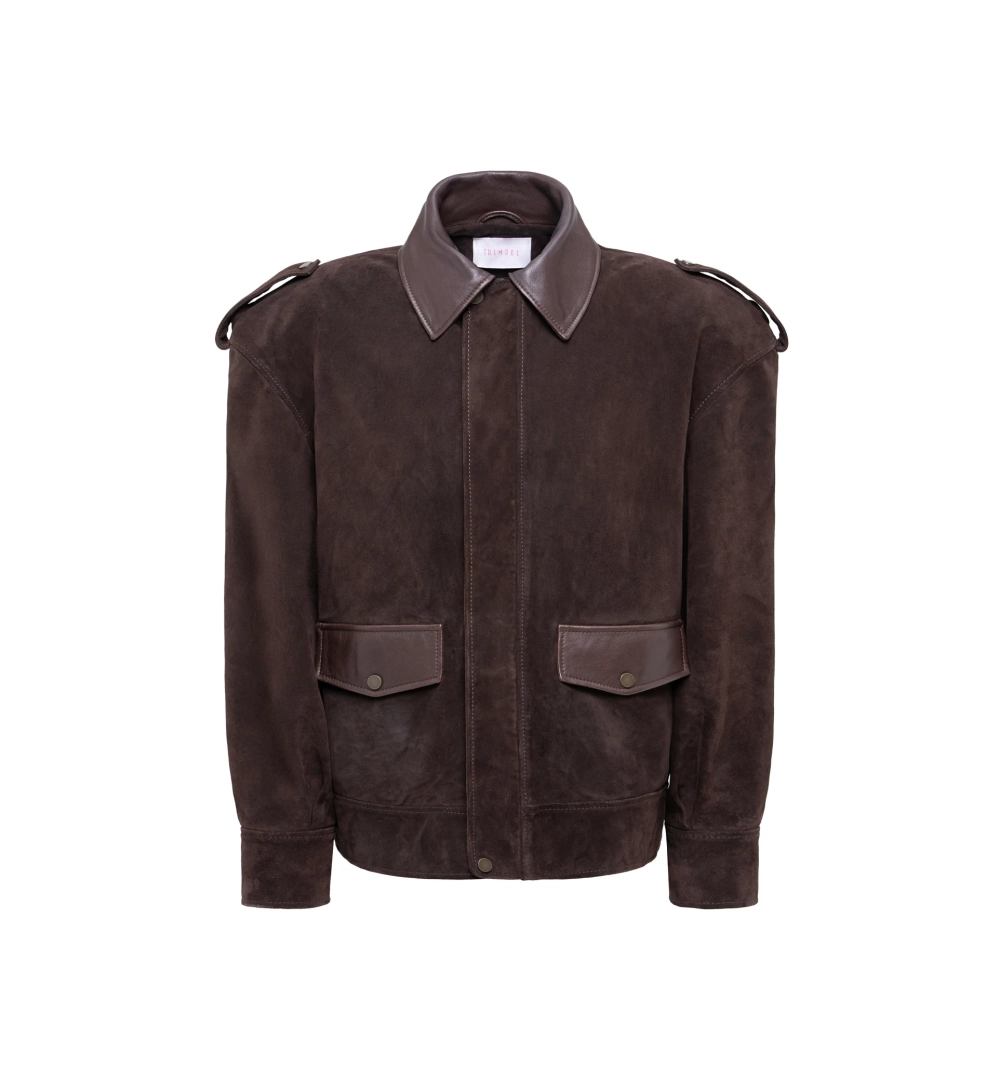 Куртка из замши BROWN SUEDE, Коричневый