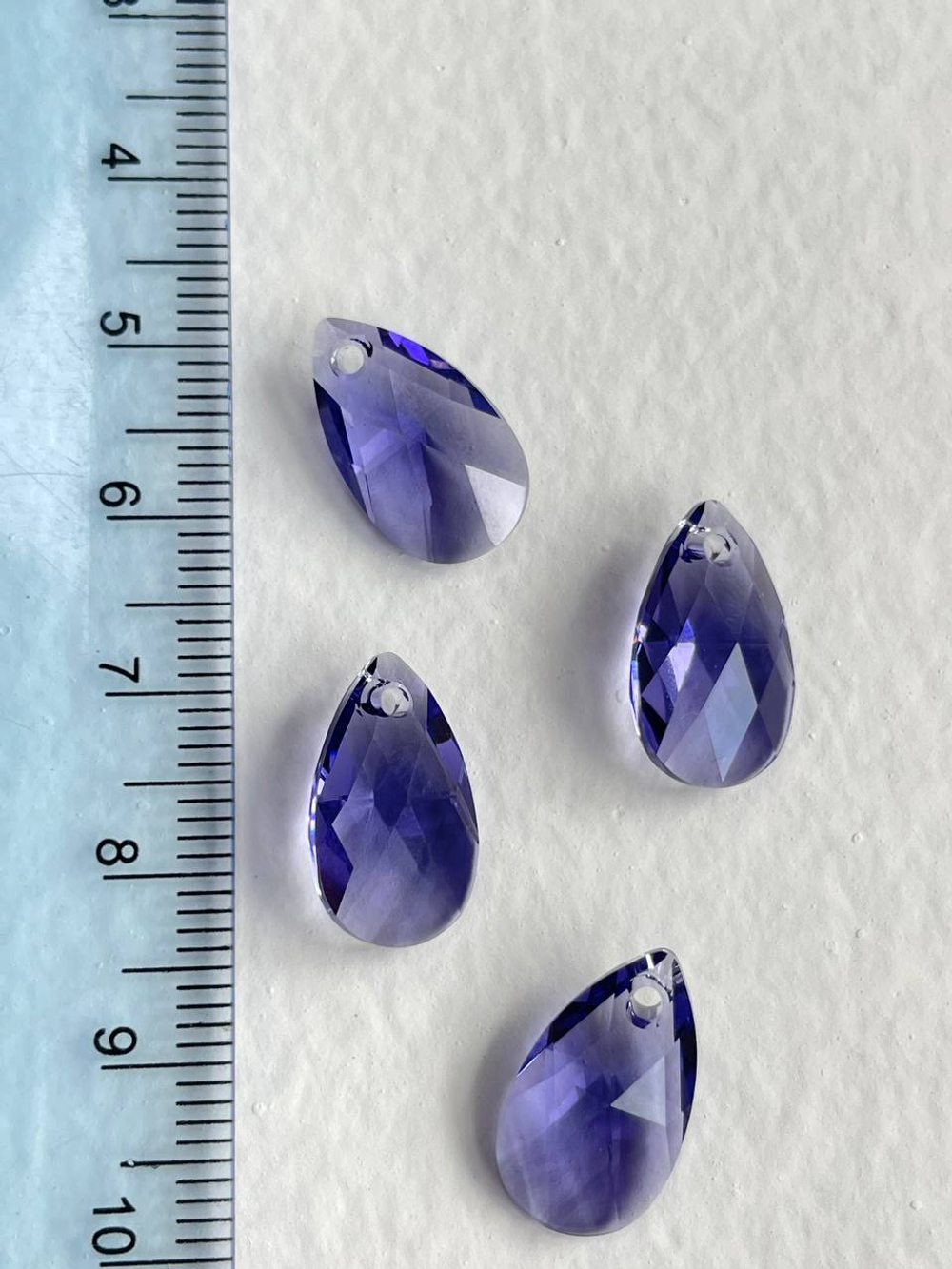 6106-T Кристалл "Капля" 16мм фиалка